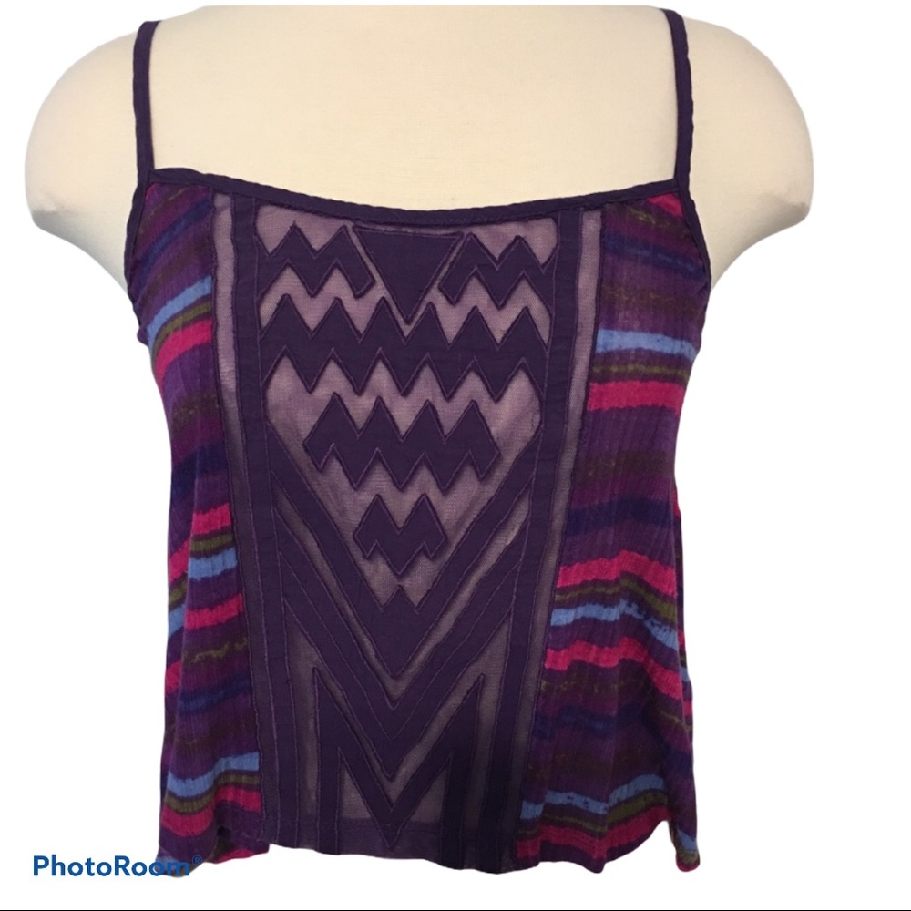 Free People Chevron Top